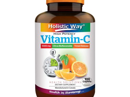 Holistic Way High Potency Vitamin-C 1000mg (Timed-Release) (100 Caplets) Supply