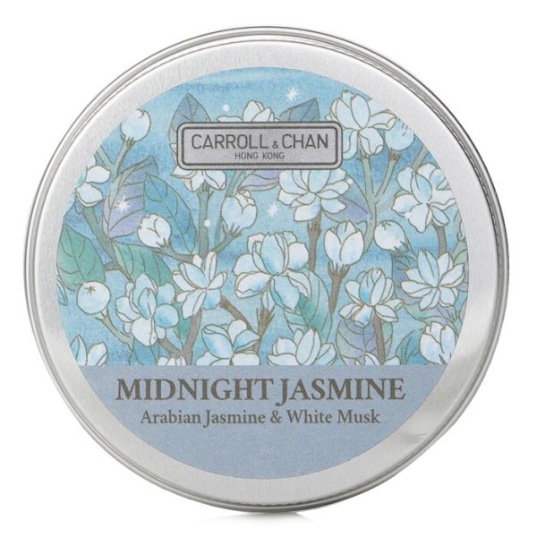 100% Beeswax Mini Tin Candle - # Midnight Jasmine (arabian Jasmine & White Musk) - 1pcs Fashion