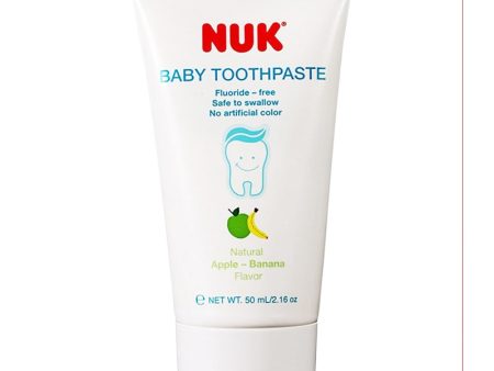 NUK Baby Toothpaste 50ml - Natural Apple Banana flavour | 3 - 36 months | Made in Germany Sale