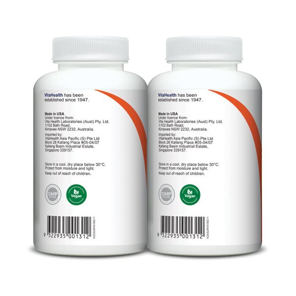 VitaHealth  Vitamin C With Zinc 2x60s+2x60s Supply