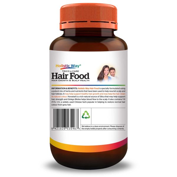 Holistic Way Hair Food — Hair Growth & Scalp Health 60 Vegetarian Capsules For Cheap