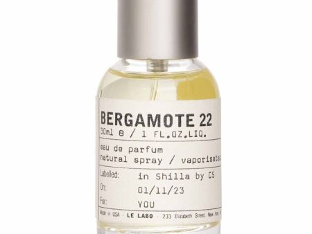 Bergamote 22 Eau De Parfum Spray - 30ml 1oz Cheap