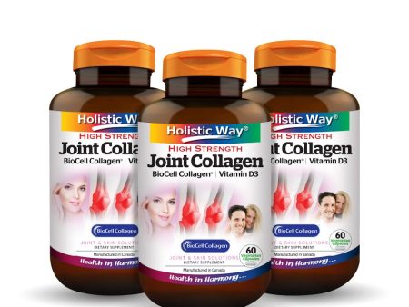 [Bundle of 3] Holistic Way Joint Collagen 60 Vegetarian Capsules per bottle For Sale