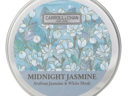 100% Beeswax Mini Tin Candle - # Midnight Jasmine (arabian Jasmine & White Musk) - 1pcs Fashion