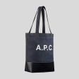 A.P.C. Axel Small Unisex Tote Bag Navy RB-CODDPM61568IAK Online Hot Sale