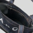 A.P.C. Axel Small Unisex Tote Bag Navy RB-CODDPM61568IAK Online Hot Sale