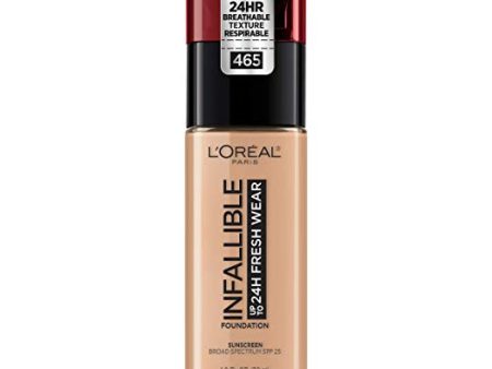 L OREAL - Infallible 24HR Fresh Wear Foundation Sand - 1 fl oz (30 ml) Online Sale