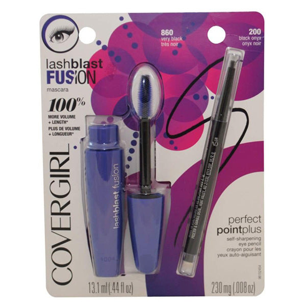 COVERGIRL - LashBlast Fusion Mascara + Perfect Point Plus Eye Pencil Very Black   Black Onyx - 1 Set Cheap