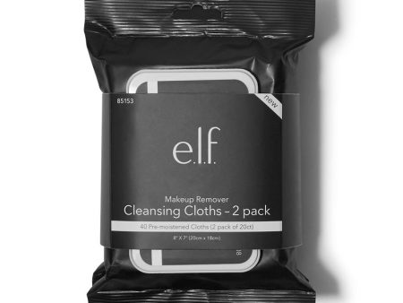 e.l.f. - Makeup Remover Cleansing Cloths Twin Pack - 2 x 20 Cloth Packs Online Hot Sale