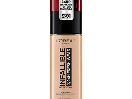 L OREAL - Infallible 24HR Fresh Wear Foundation Rose Beige - 1 fl oz (30 ml) Cheap