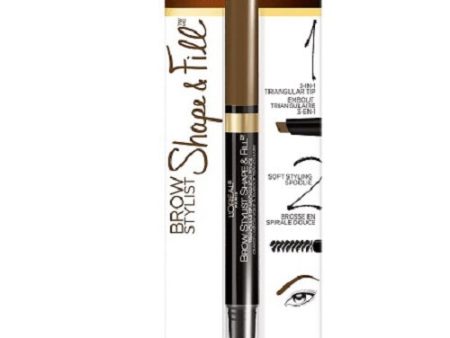 L OREAL - Brow Stylist Shape & Fill Mechanical Pencil Dark Blonde - 0.008 oz (250 mg) Online Sale